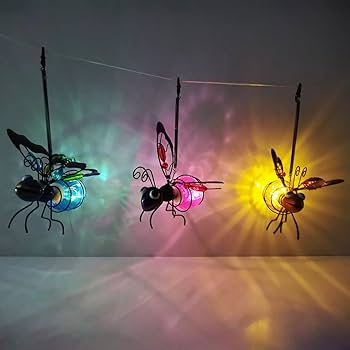 みつばち  Amazon | 1個 ミツバチライト 太陽光発電 ソーラー ガーデン